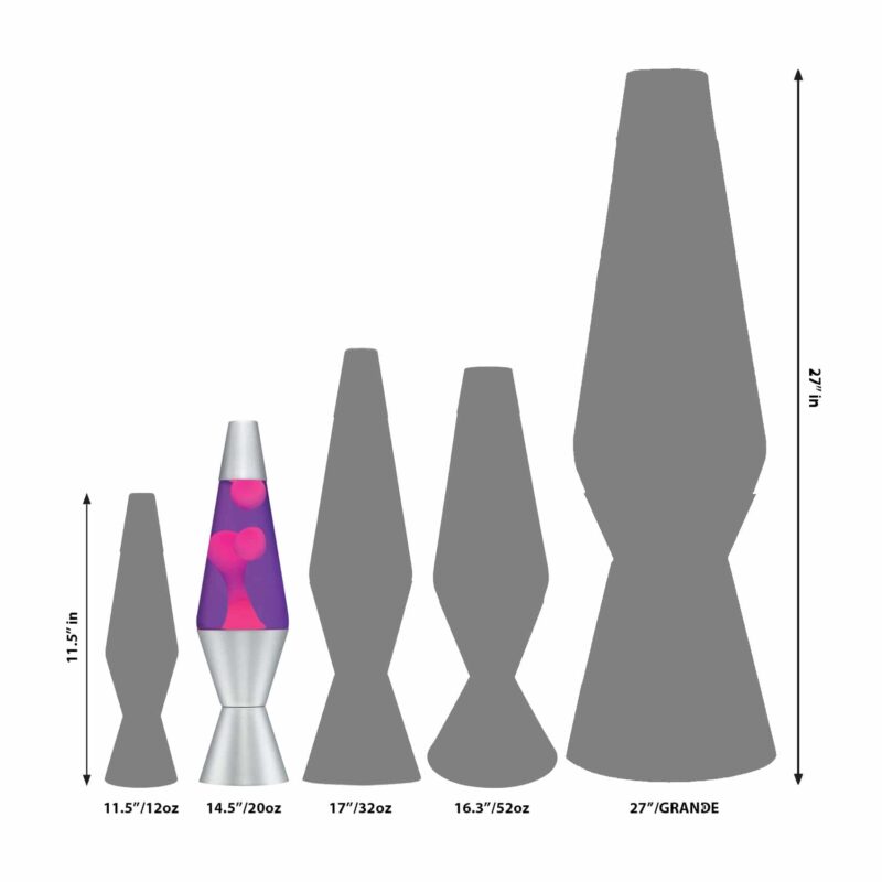 14.5” LAVA Lamp – Pink/Purple/Silver