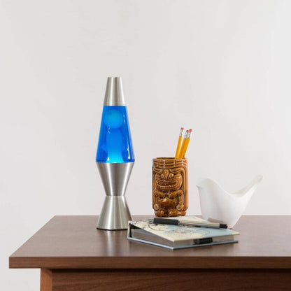 11.5″ LAVA Lamp – White/Blue/Silver