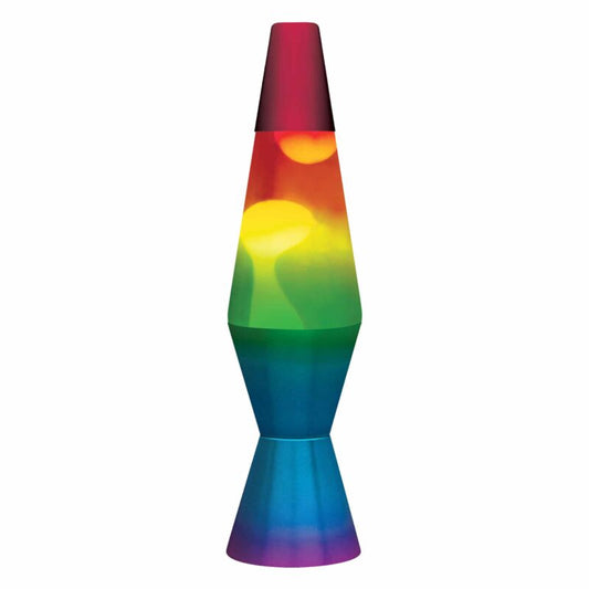 11.5″ LAVA Lamp Rainbow – White/Tricolor - US 8664