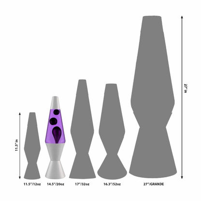 14.5’’ LAVA Lamp – Black &amp; Purple