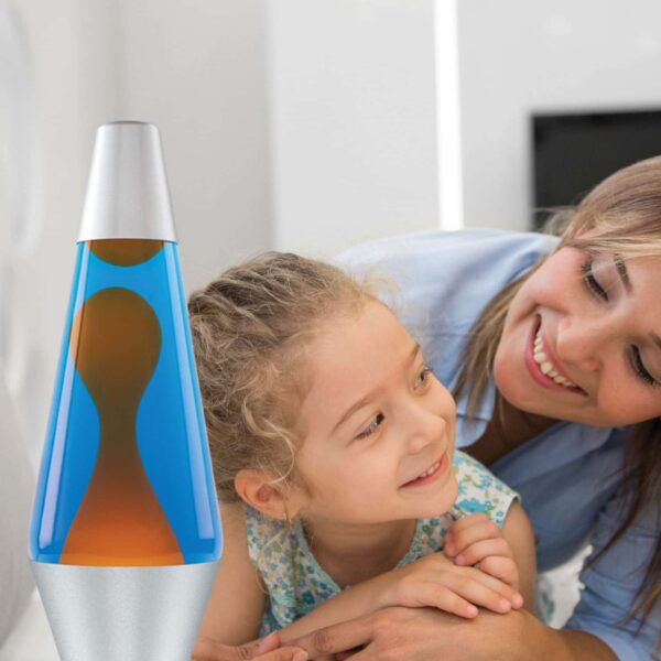 14.5” LAVA Lamp – Orange/Blue/Silver