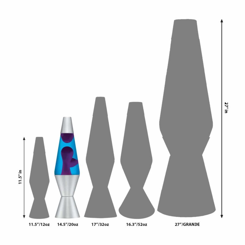 14.5″ LAVA Lamp – Purple/Blue/Silver