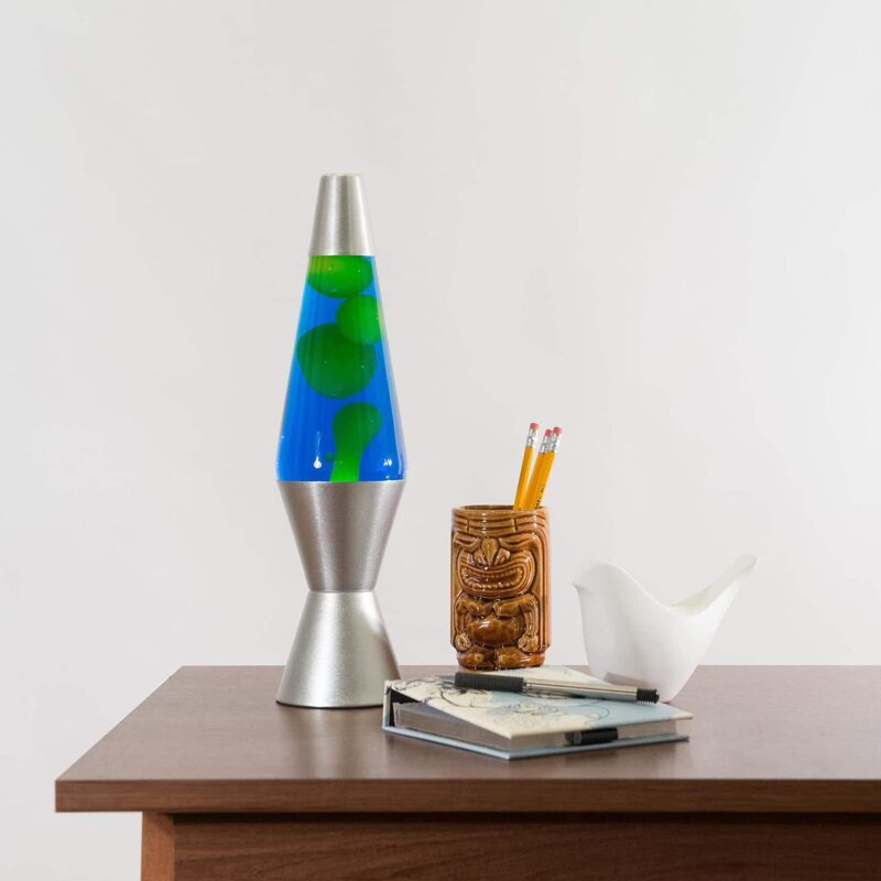 14.5” LAVA Lamp – Yellow/Blue/Silver