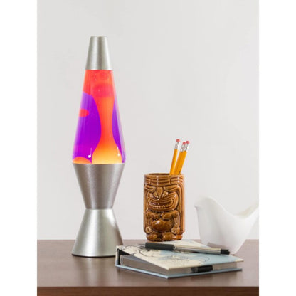 14.5” LAVA Lamp – Yellow/Purple/Silver