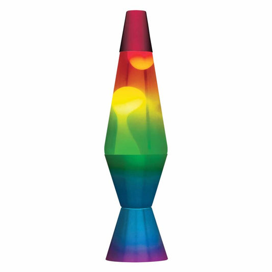 14.5” LAVA Lamp Rainbow – White/Clear/Tricolor - US 6461