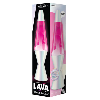 14.5″ Lava Lamp Opalescent Pearl