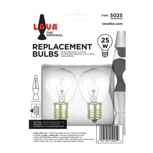 25W LAVA Lamp Light Bulb W/Tray - US 2243