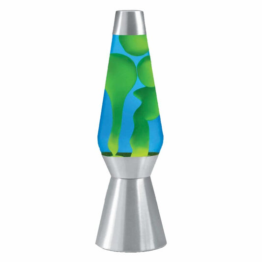 27″ LAVA Lamp Grande – Yellow/Blue/Silver - US 6495